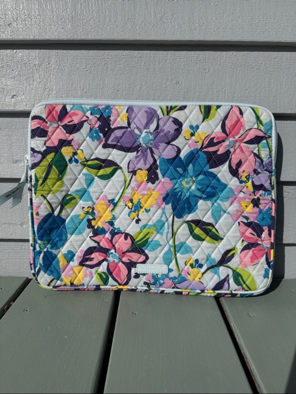 Vera Bradley Quilted Cotton Floral Laptop Sleeve